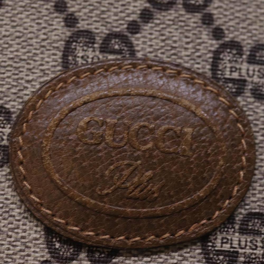 GUCCI GG Plus Supreme Clutch Bag PVC Beige Auth 78609 - Picture 13 of 16